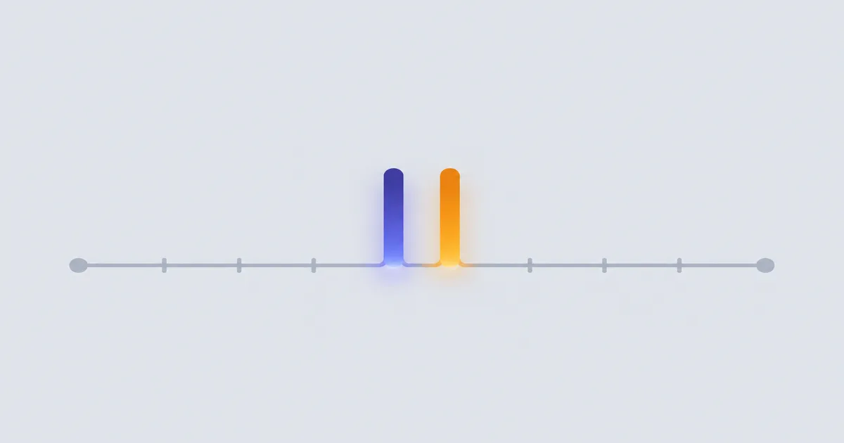 Two close input pulses showing a double-fire gap below the chatter threshold